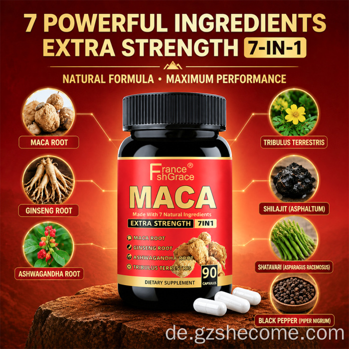 Bio-Shecome-Maca-Ergänzungspillen zur Penisvergrößerung